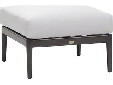 Ratana Poinciana Silver Ash Grey Aluminum Cushion Ottoman RANFN61316ASG