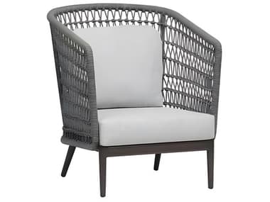 Ratana Poinciana Silver Ash Grey Aluminum Cushion Lounge Chair RANFN61385LAG