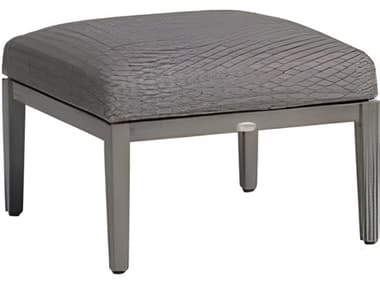 Ratana Cabo San Lucas Silver Seashell Aluminum Cushion Ottoman RANFN64916TRB