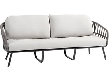 Ratana Hamptons Silver Diva Night Aluminum Cushion Sofa RANFN66303STNDIV