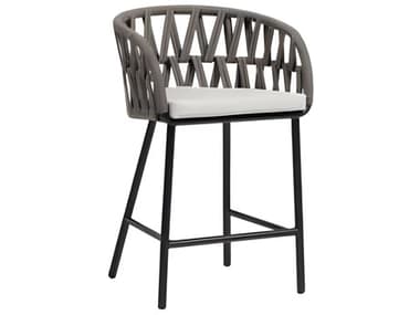 Ratana Hamptons Silver Diva Night Aluminum Cushion Counter Stool RANFN66340STNDIV