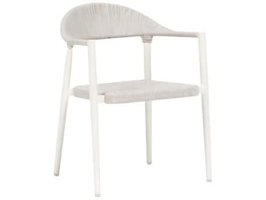 Ratana Ballina Silver White Aluminum Strap Dining Chair RANFN67412OTMWHT