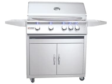 RCS Grills Stainless Steel 32'' Premier with Lights Freestanding Grill-NG RCRJC32ALCK