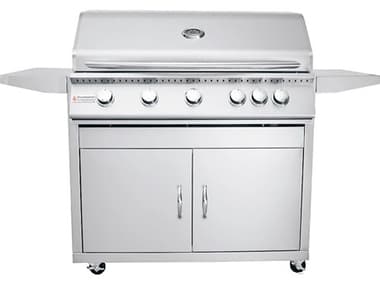 RCS Grills Stainless Steel 40 Premier with Lights Freestanding Grill-NG RCRJC40ACK