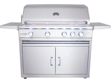 RCS Grills Stainless Steel 38'' Cutlass Pro Freestanding Grill-NG RCRON38ACK