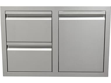 RCS Grills Stainless Steel Valiant Series Dual Drawer / Propane Drawer Combo RCVDCL1