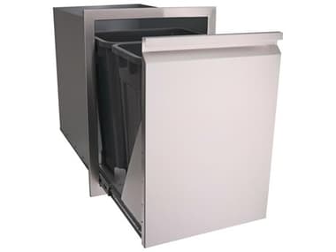 RCS Grills Valiant 20 Inch Stainless Steel Fully Enclosed Double Trash Drawer RCVTD2