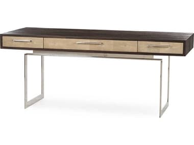 Sonder Living Latham 72" Peroba With Textured Resin Faux Shagreen Brown Computer Desk RD0701316