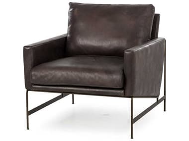 Sonder Living Vanessa 29" Black Leather Club Chair RD0702146