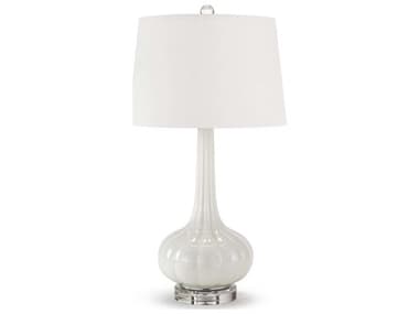 Regina Andrew Milano White Glass Buffet Lamp REG131044WT