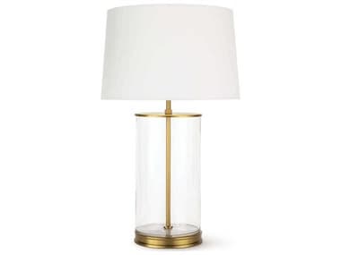 Regina Andrew Southern Living Magelian Clear Polished Brass Glass Buffet Lamp REG131438NB