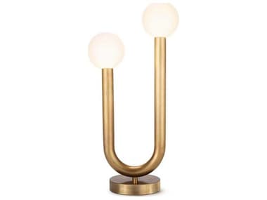 Regina Andrew Happy Natural Brass Glass LED Buffet Lamp REG131487NB
