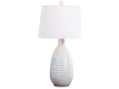 Regina Andrew Coastal Living Glimmer White Polished Nickel Buffet Lamp REG131494WT