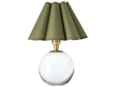 Regina Andrew Giorgio Clear Natural Brass Table Lamp REG131694NBGRN