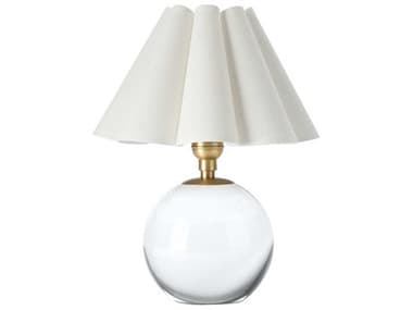 Regina Andrew Giorgio Clear Natural Brass Table Lamp REG131694NBWT