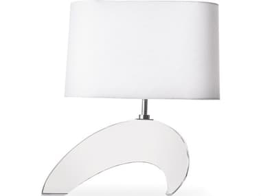 Regina Andrew Wave Clear Polished Nickel Table Lamp REG131704