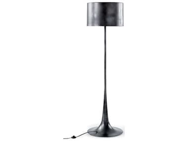 Regina Andrew Trilogy 69" Tall Blackened Steel Floor Lamp REG141008BI