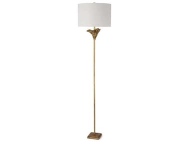 Regina Andrew 65" Tall Antique Gold Leaf Floor Lamp REG141037