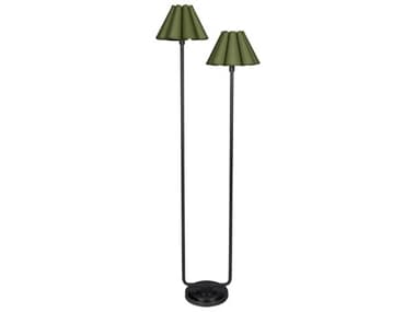 Regina Andrew Polly Blackened Brass Floor Lamp REG141066BBGRN