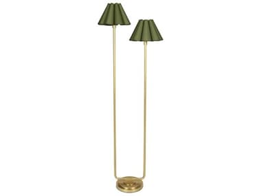 Regina Andrew Polly Natural Brass Floor Lamp REG141066NBGRN