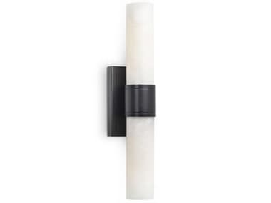 Regina Andrew 2-Light Natural Stone Black Wall Sconce REG151203ORB