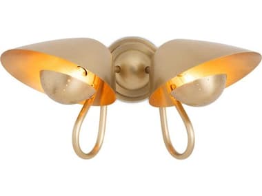 Regina Andrew Keaton 2-Light Natural Brass Wall Sconce REG151231NB