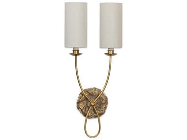 Regina Andrew Domonique 2-Light Antique Gold Wall Sconce REG151237