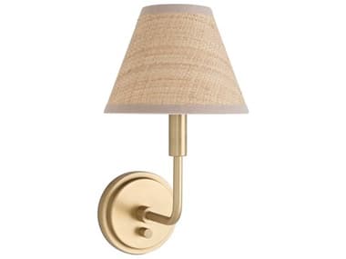 Regina Andrew Polly 1-Light Natural Brass Wall Sconce REG151241NBRAT