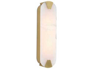 Regina Andrew Houston 2-Light Natural Stone Brass Wall Sconce REG151247