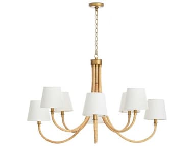 Regina Andrew Coastal Living Treble 8-Light Natural Brown Chandelier REG161390