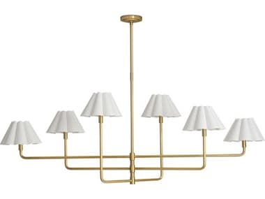 Regina Andrew Polly 6-Light Natural Brass Island Pendant REG161454NBWT