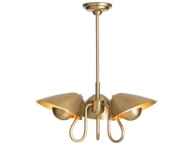 Regina Andrew Keaton 3-Light Natural Brass Pendant REG161463NB