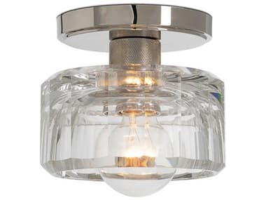 Regina Andrew Bijoux 1-Light Nickel Cylinder Semi Flush Mount REG161472PN