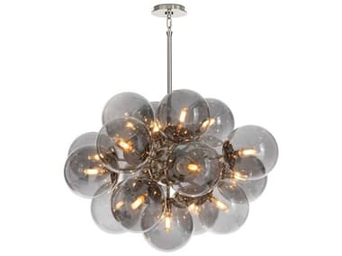 Regina Andrew Shine 17-Light Polished Nickel Globe Chandelier REG161474PNSMK