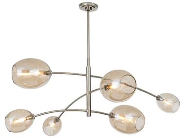 Regina Andrew Artemis 6-Light Polished Nickel Chandelier REG161512PNCHAM