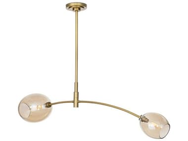 Regina Andrew Artemis 2-Light Natural Brass Island Pendant REG161525NBCHAM