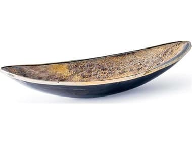 Regina Andrew Brass Elongated Horn Dish REG201141