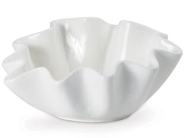 Regina Andrew Ivory 12'' Wide Ruffle Ceramic Bowl REG201268