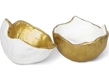 Regina Andrew White Metal Bowls (Set of 2) REG201438