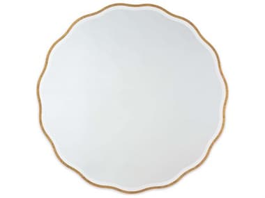 Regina Andrew Gold Leaf 42'' Round Wall Mirror REG211101