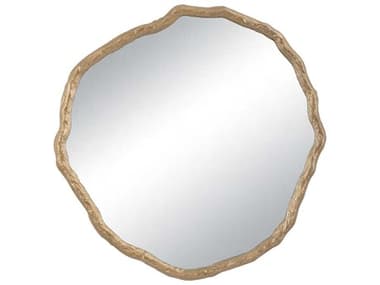 Regina Andrew Vine Antique Gold Round Wall Mirror REG211166