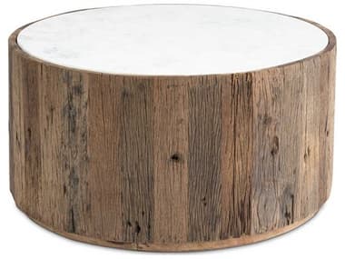 Regina Andrew Eli Round Marble Natural Coffee Table REG301184