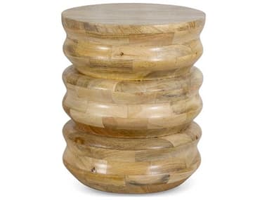 Regina Andrew Aria Round Wood Natural End Table REG301189NAT