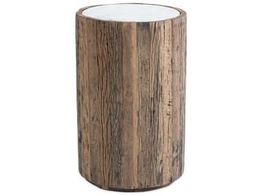 Regina Andrew Eli Round Marble Natural End Table REG301195