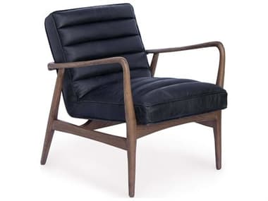 Regina Andrew Piper 27" Black Leather Accent Chair REG321093BLK