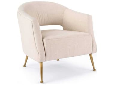 Regina Andrew 28" White Fabric Accent Chair REG321120LIN