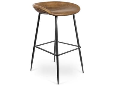 Regina Andrew Marc Brown Leather Bar Stool Set of 2 REG321179