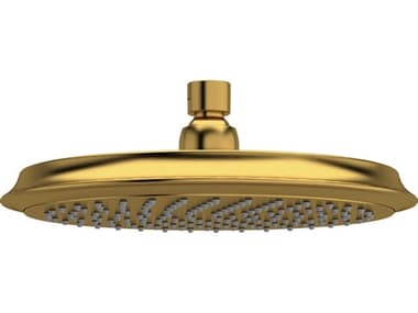 Riobel Brushed Gold WaterSense Rain Showerhead RIO408BGWS