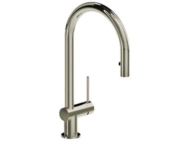 Riobel Azure Polished Nickel Pull-Down Kitchen Faucet with Single Spray RIOAZ101PN