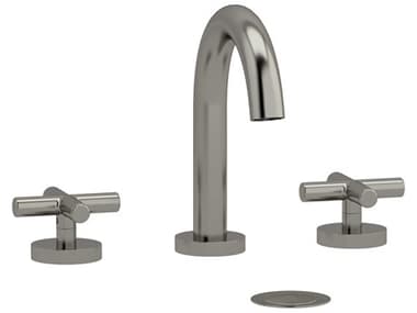 Riobel Riu Brushed Nickel Widespread Lavatory Faucet with C-Spout RIORU08BN